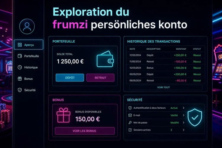 Exploration du frumzi persönliches konto
