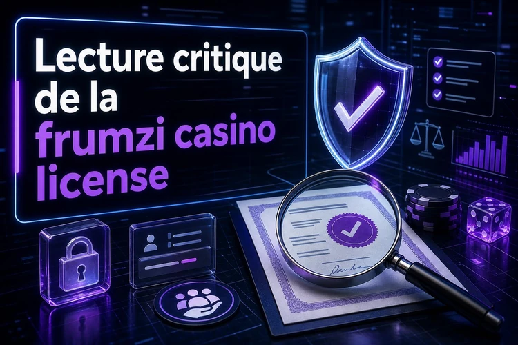 Lecture critique de la frumzi casino license