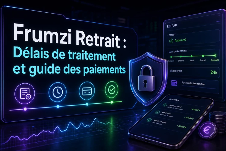 Frumzi Retrait: Délais de traitement et guide des paiements